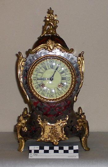 Boulle table clock